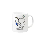 SKYのねこっぽ　いま忙しいです Mug :right side of the handle