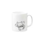 touhe-のハァ犬 Mug :right side of the handle