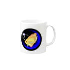 idumi-artの青い月と熱帯魚🐠 Mug :right side of the handle