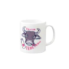 イラスト MONYAAT のテヘペロ水牛くん Mug :right side of the handle