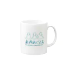 Agu_radioの米神あぐらぢお公式グッズ Mug :right side of the handle