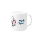 graphic-design-nishimuraのもっずにゃん Mug :right side of the handle