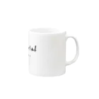 asobi_dramaticの『Witch Trial 卒業ライブ殺人事件』ロゴ Mug :right side of the handle