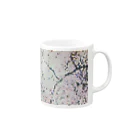 seki_junkoのドット桜モチーフ Mug :right side of the handle