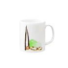 Qsarkの今晩のおかずは何？ Mug :right side of the handle