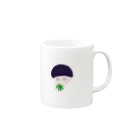 kinoco tea (SUZURI Ver.)の葉っぱ Mug :right side of the handle