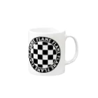 FLAMEのFLAME CHECKER EMBLEM LOGO MUG Mug :right side of the handle