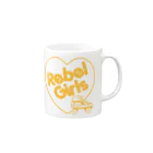 ITSUMItalkstoreのREBEL ROLLER GIRLS黄色 Mug :right side of the handle