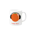 PaP➡︎Poco.a.Pocoのorange music Mug :right side of the handle