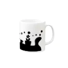 粉ゼラチンの午後3時のねこ Mug :right side of the handle