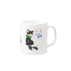 Noruneko-Yaのリボンねこ Mug :right side of the handle