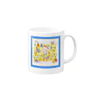 ❁⃘*:･ﾟ✧となりのきいろﾟ･*:.｡❁のきらめきいろのマグカップB Mug :right side of the handle