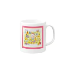 ❁⃘*:･ﾟ✧となりのきいろﾟ･*:.｡❁のきらめきいろのマグカップA Mug :right side of the handle