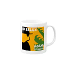 gree_laxのGREELAX コラボ　パキポキ Mug :right side of the handle