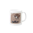 かじきのkajikino urabeya p Mug :right side of the handle