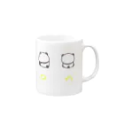 ホーホーの回転パンダくん Mug :right side of the handle