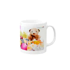 CHIHO'S CLOSETのクマさんのご馳走 Mug :right side of the handle