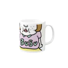 キャロライン企画の憎めないブス顔マグ Mug :right side of the handle