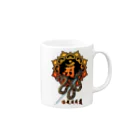 ＫｕｕＭａの日本刀と蛇・普賢菩薩梵字 Mug :right side of the handle