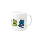 yama-onのカエルくんたち Mug :right side of the handle