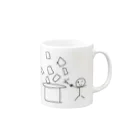 佐々木のグッズのひもまじくんマグカップ Mug :right side of the handle