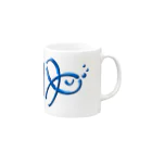 hukamiaquariumの『ゆ』の字の海水魚 Mug :right side of the handle