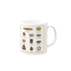 GRADUCAのPixelArt パンズチャン Mug :right side of the handle