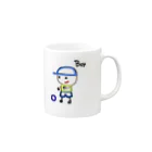 くまさんしょっぷのおとこのこ Mug :right side of the handle