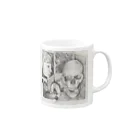 こここのどくろ Mug :right side of the handle