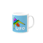 usa100のデコレーションUFO Mug :right side of the handle