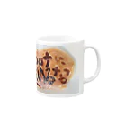 yuaomaのコロナにまけるな   ホットケーキ Mug :right side of the handle