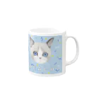 モモ太のももた Mug :right side of the handle