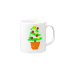 はっかあめのクリスマスツリー Mug :right side of the handle