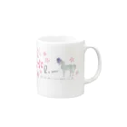 ClubHMのSpring Horse 桜帽子 Mug :right side of the handle