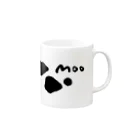 スズキアユミの牛柄MOO Mug :right side of the handle