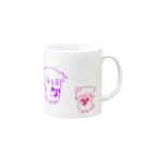 ふくろうくんとぶたちゃんのふくろうくんとぶたちゃん Mug :right side of the handle