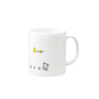 naguchanのピーちゃん家族 Mug :right side of the handle