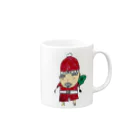 SHIRO-chan SHOPの直立サンタ Mug :right side of the handle