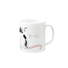 ねこ探知機の往生際のわるいネズミ Mug :right side of the handle