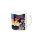 Tachibana Lita (lita426t)の日没 Mug :right side of the handle