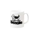 イッヌ・ズのイッヌ・ズ Beagleデザイン Mug :right side of the handle