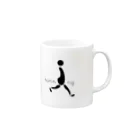 リラクゼーション&ピラティスgaitのrunning Mug :right side of the handle