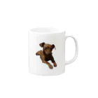 uruchabiの犬　ミニピン　ミニチュアピンシャー Mug :right side of the handle