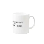 rememberの【CREATE A NEW LIFE from NOW & HERE.】マグ Mug :right side of the handle