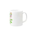 ASAMI+BOBのカラフルなお花 Mug :right side of the handle