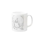 Rebellious_appleのお姉さんマグカップ① Mug :right side of the handle