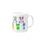 桜まなみのオリジナルグッズのゆるキャラちゃん大集合！ Mug :right side of the handle