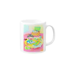 らせんゆむのらせんゆむの ぼくのすきなもの Mug :right side of the handle