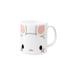 くろうさぎ・のうさぎ🐇（ほっぺ） Mug :right side of the handle