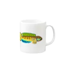 ハゲのの魚ボルグのバイオレットスネへ でざいん Mug :right side of the handle